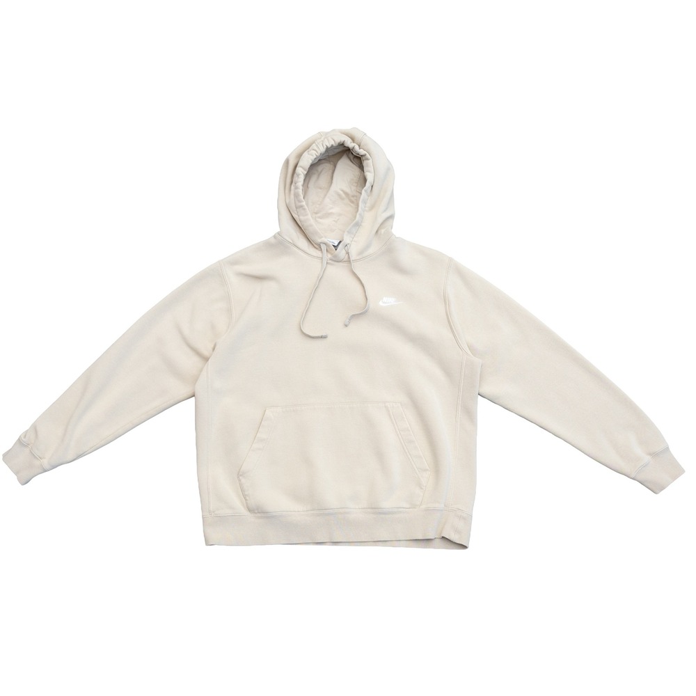 Nike Sportswear Club Fleece Pullover Hoodie Sand Beige‎ Mens Large BV2654-206